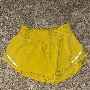 Lululemon Yellow HottyHot Shorts